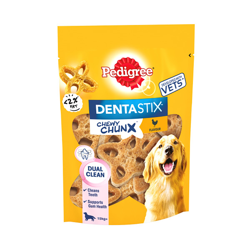 foto del prodotto pedigree dentastix chewy chunx pollo cani di tg. media e grande 68 g