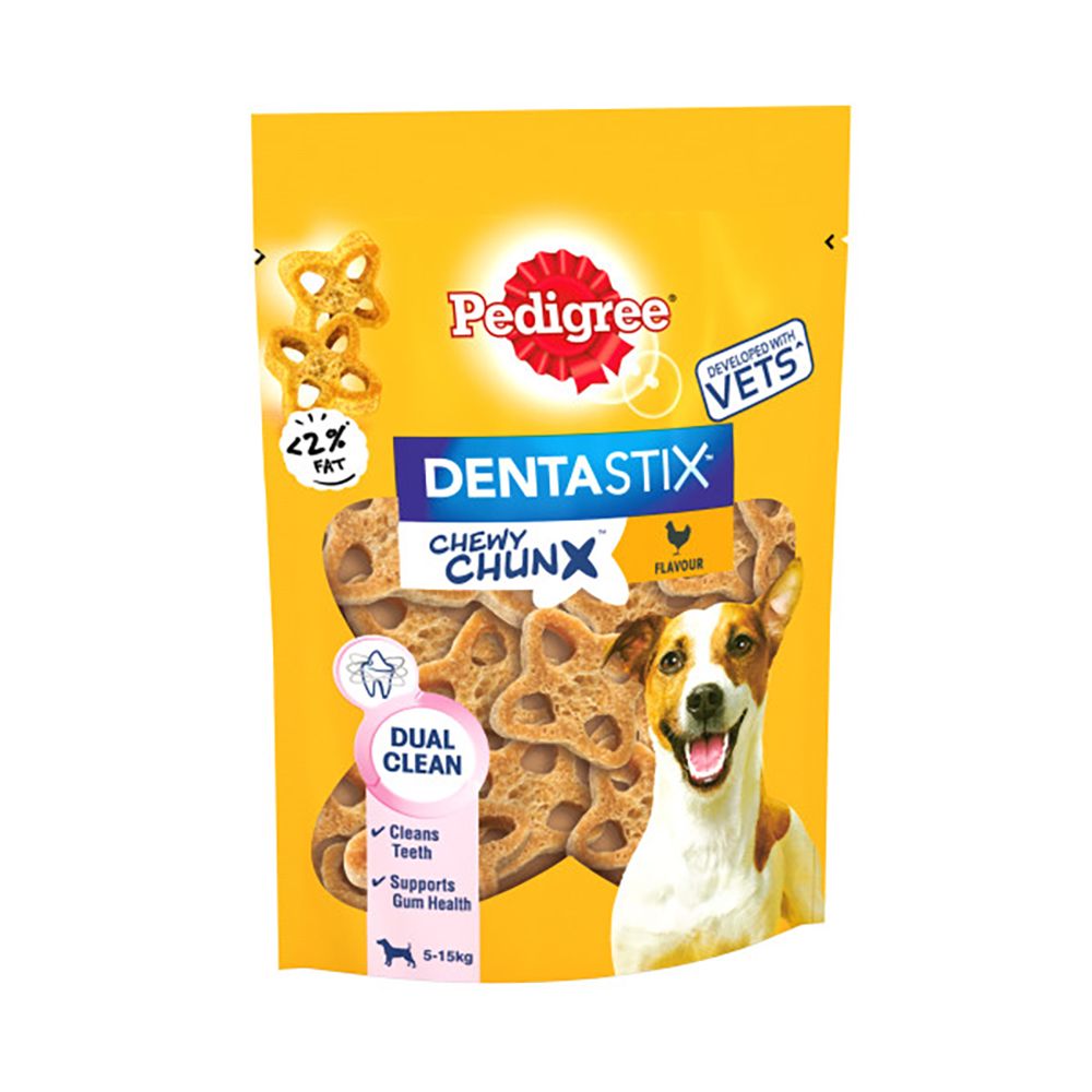 foto del prodotto pedigree dentastix chewy chunx pollo cani di tg. piccola 68 g
