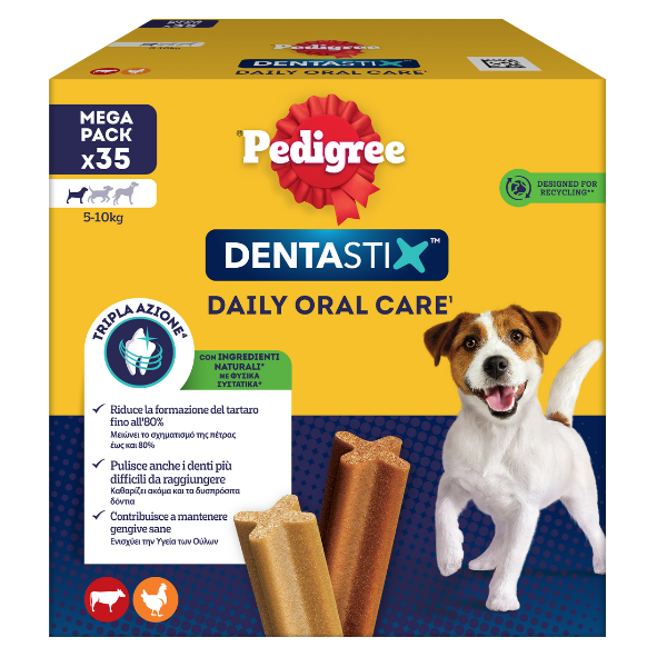 foto del prodotto pedigree dentastix mini snack per l igiene orale 35 pezzi 1 ordine scegli lo sconto bzr5 bzr20 200 punti fedelt 