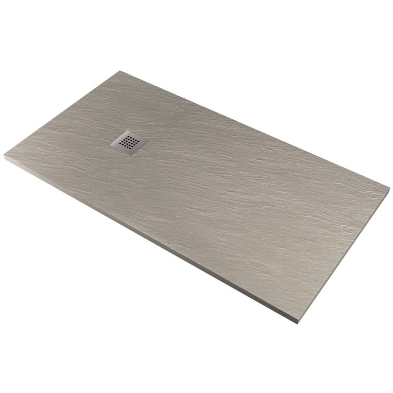 foto del prodotto pedrinelli piatto doccia in pietra 80x150 cm ardesia stone side cemento