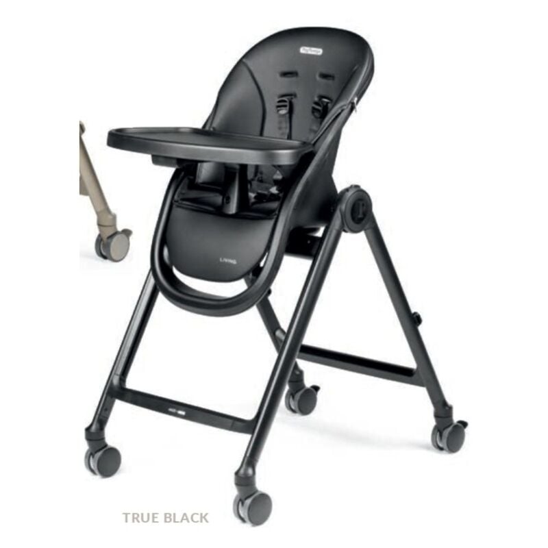 foto del prodotto peg perego seggiolone pappa living true black nero