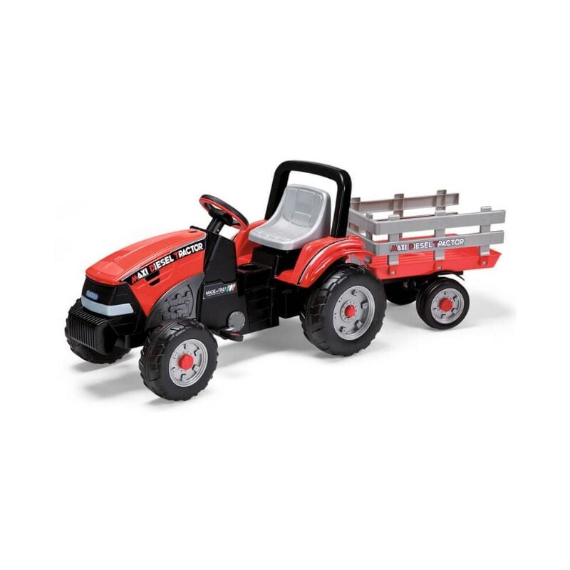 foto del prodotto peg perego trattore a pedale maxi diesel tractor con rimorchio