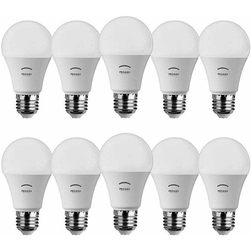 foto del prodotto pegaso 10 lampade led goccia a60 15watt 6000k fredda lampadina