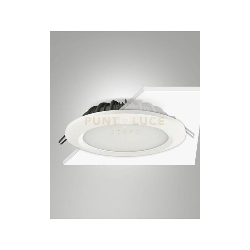 foto del prodotto peggy faretto da incasso 20w 3000k 2520lm bianca ip44 d.20,8cm