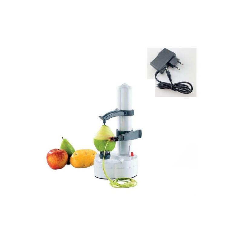 foto del prodotto pelapatate elettrico multifunzione con rotazione automatica della macchina per sbucciare le patate alla mela bianco 
