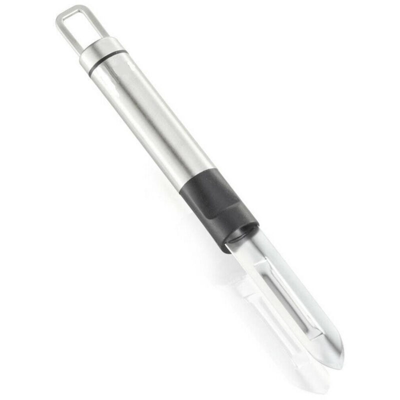 foto del prodotto pelapatate pela patate manuale per cucina in acciaio con gancio silver trade shop traesio