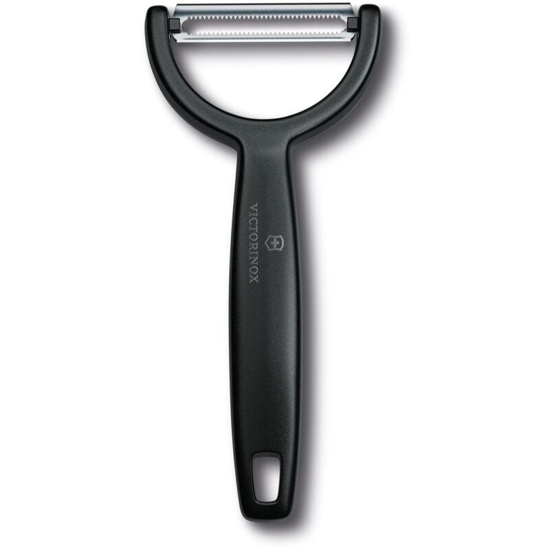 foto del prodotto pelaverdure nero victorinox ypso 14,5 cm lama dentellata ergonomico art 6.0963.3