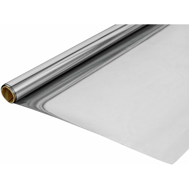 foto del prodotto pellicola a specchio ad adesione statica, protezione da sguardi indiscreti e dal sole, protezione uv, opaco, 100 pvc, 90 x 200 cm, grigio, 23 4111 