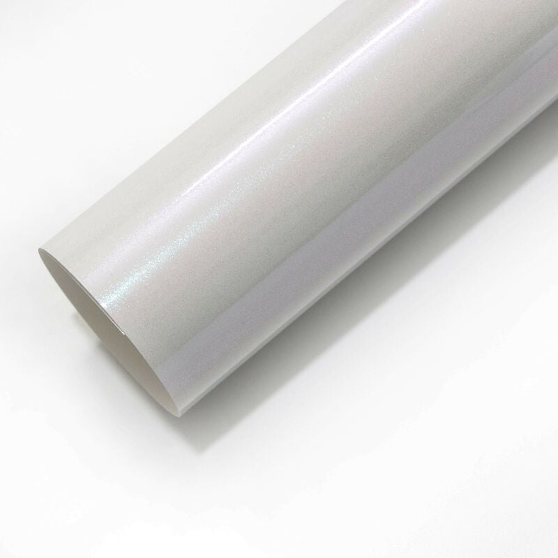 foto del prodotto pellicola adesiva bianco perlato opaco per car wrapping e tuning misura 152cm x 10 mt