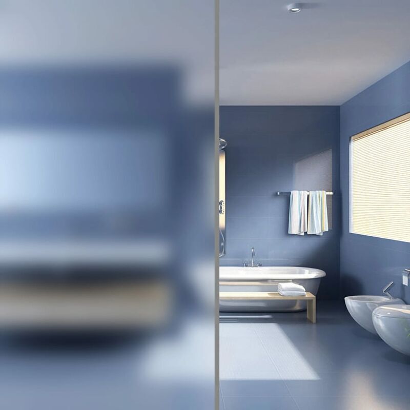 foto del prodotto pellicola adesiva per vetri privacy vetro latteo 0,9x10m bianco
