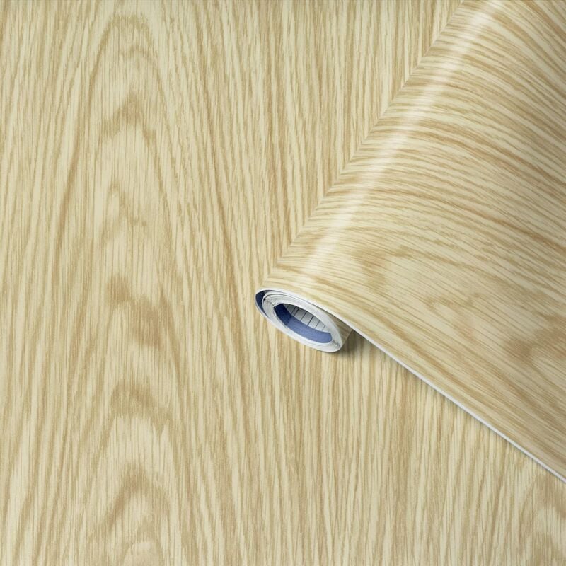 foto del prodotto pellicola adesiva perfect fix, effetto legno pino naturale, 90cm x 2,1m, spessore 150 , pellicola autoadesiva per mobili o cucina, carta da parati,