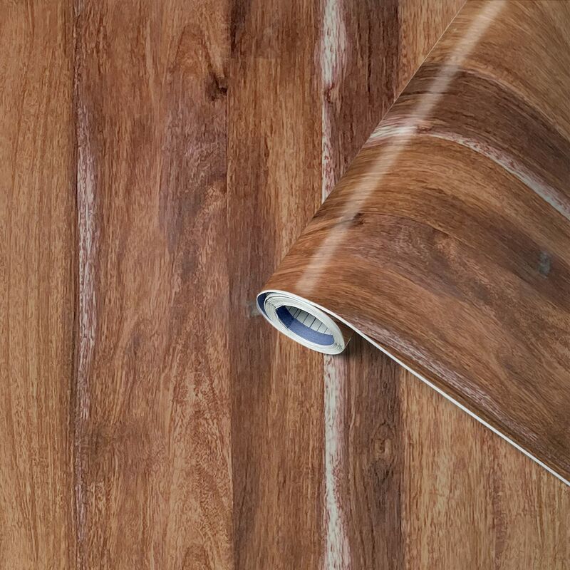 foto del prodotto pellicola adesiva perfect fix, effetto legno rovere rustico, 90cm x 2,1m, spessore 150 , pellicola autoadesiva per mobili o cucina, carta da parati,