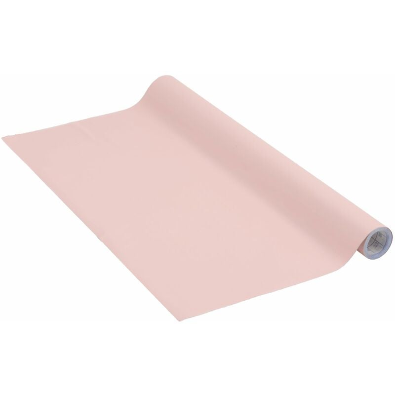 foto del prodotto pellicola adesiva, rosa cipria rosa chiaro, 45cm x 2m, spessore 160 , pellicola autoadesiva per mobili o cucina, carta da parati, pvc senza ftalati,