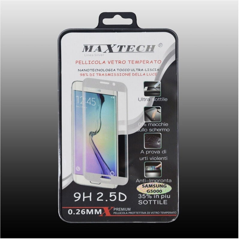 foto del prodotto pellicola antiurto vetro temperato proteggi schermo per samsung g5000 p sam g5000 maxtech