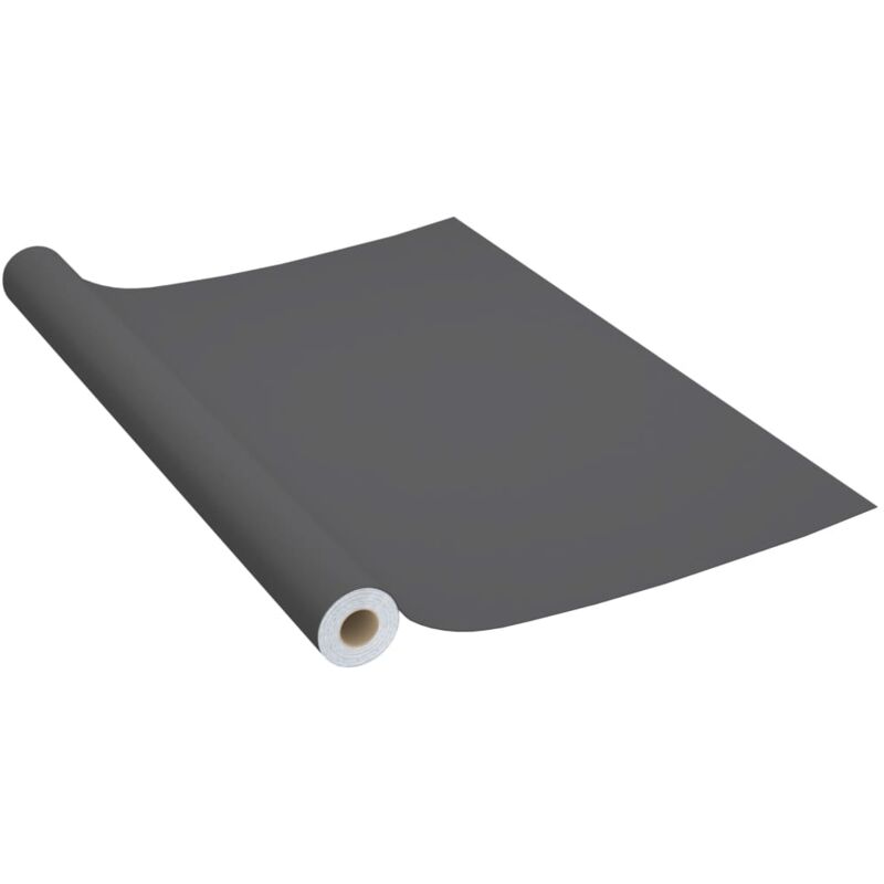 foto del prodotto pellicola autoadesiva per mobili grigio 500x90 cm pvc dec022140