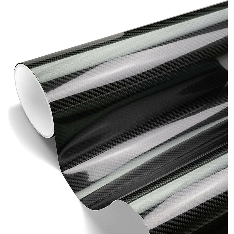 foto del prodotto pellicola car wrapping adesiva carbonio 5d lucida di alta qualit misura 152cm x 5 mt