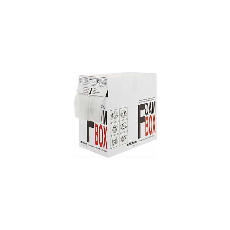 foto del prodotto pellicola espansa in dispenser di cartone con ratioform