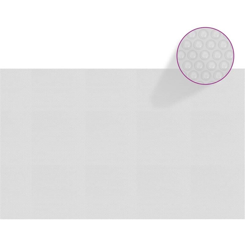 foto del prodotto pellicola galleggiante solare pe piscina 260x160 cm grigia vidaxl
