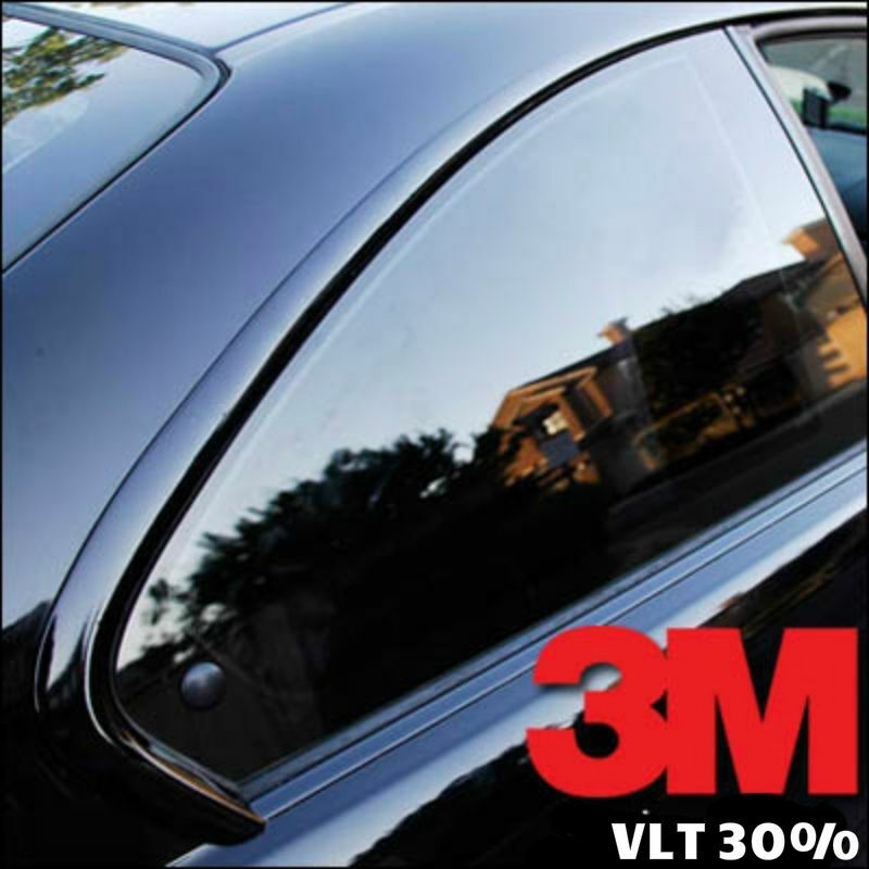 foto del prodotto pellicola omologata abg oscuramento vetri auto serie black shade di 3m bs 30 misura 50cm x 1 metro