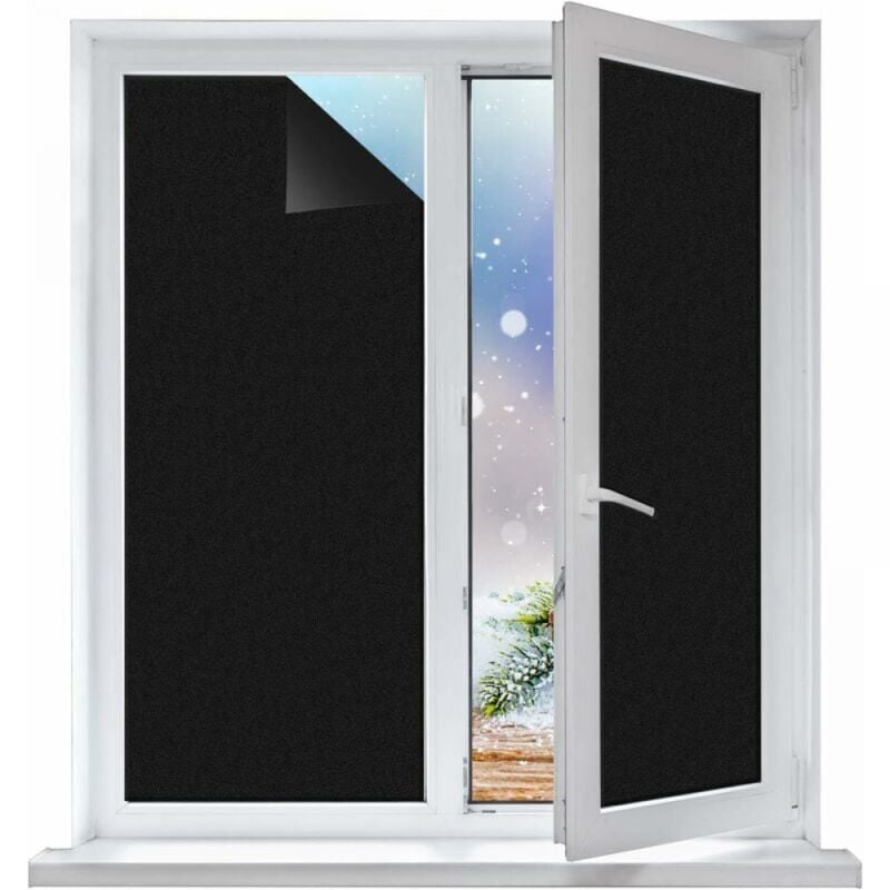 foto del prodotto pellicola oscurante, adesiva per vetri opaca e impermeabile, adatta per finestre, uffici, case, bagni, camere da letto e cucine, 30 cm x 200 cm 1