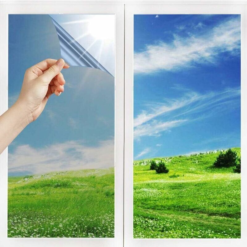 foto del prodotto pellicola per finestre a specchio unidirezionale ymyny anti sguardo, controllo del calore, protezione della privacy, pellicola adesiva riflettente