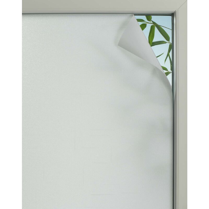 foto del prodotto pellicola per finestre ad adesione statica, textile 75, traslucido, opaco, tagliabile su misura, 100 pvc, 45 x 150 cm, effetto lino,