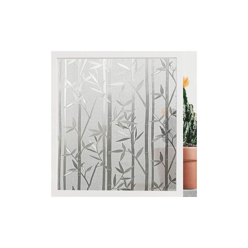foto del prodotto pellicola per finestre, pellicola statica per finestre, non adesiva opaca anti uv per cucina, ufficio, decorazione della camera da letto, motivo