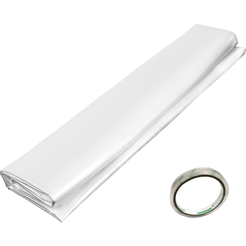 immagine 0 del prodotto pellicola per serre, 15x40 piedi, spessore 6 mil, pellicola in polietilene resistente ai raggi uv plastica trasparente per serre, resistenza