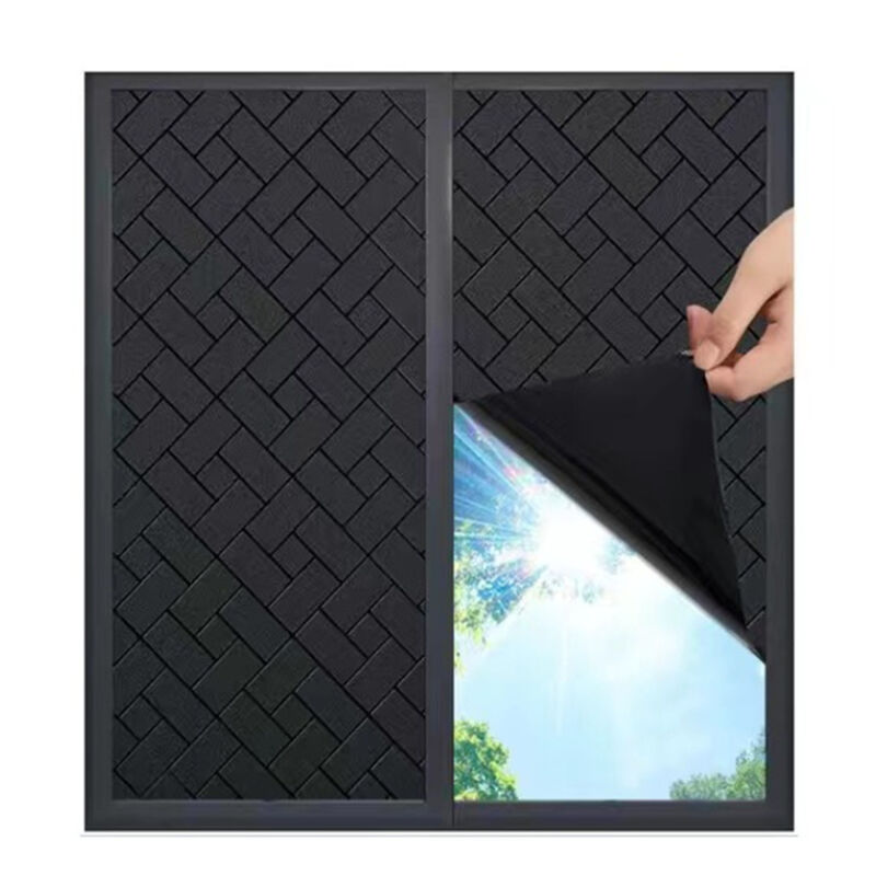 foto del prodotto pellicola per vetri anti sguardo, pellicola anti uv, pellicola oscurante per vetri, pellicola elettrostatica per vetri nero 45x200 cm sollbry
