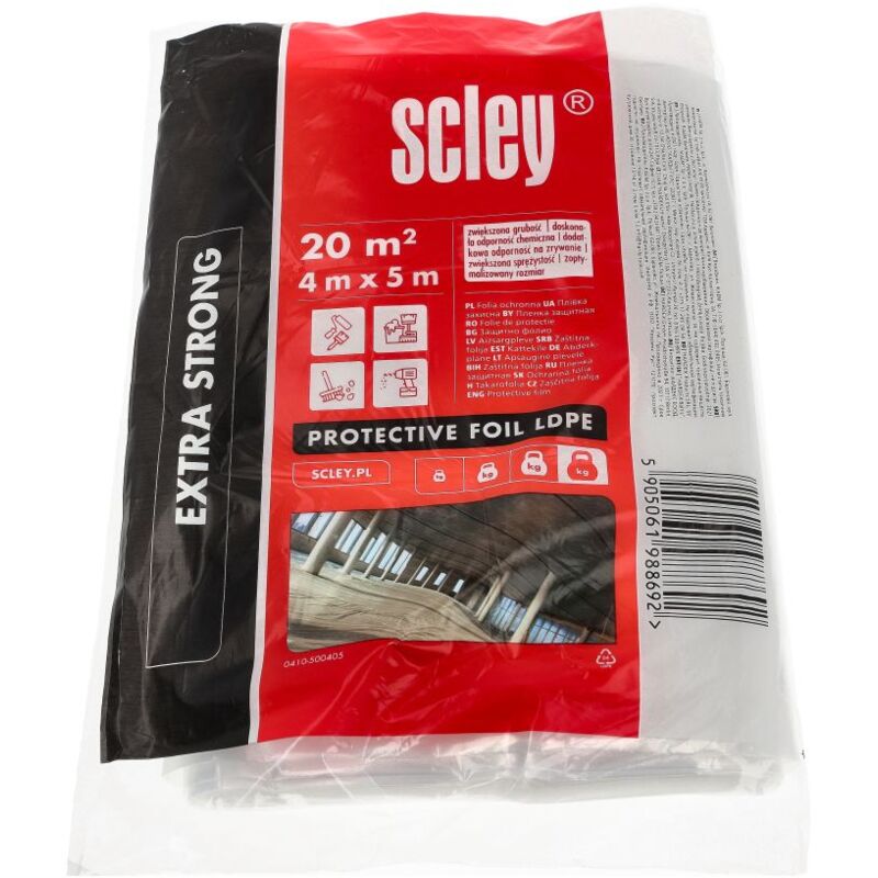 foto del prodotto pellicola protettiva scley extra strong ldpe 4 x 5 m 