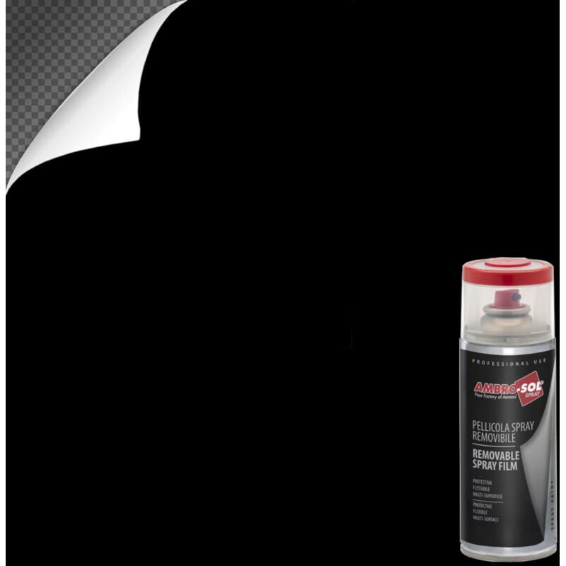 foto del prodotto pellicola removibile 400ml nero opaco spray