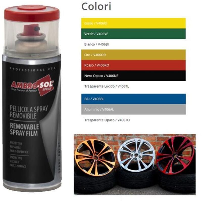 foto del prodotto pellicola removibile 400ml trasparente gloss spray