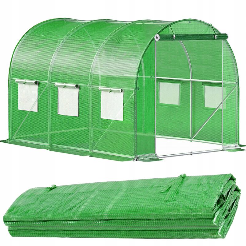 foto del prodotto pellicola sostitutiva per tunnel da giardino in plastica 3x2x2m uv 4 serra rivestimento