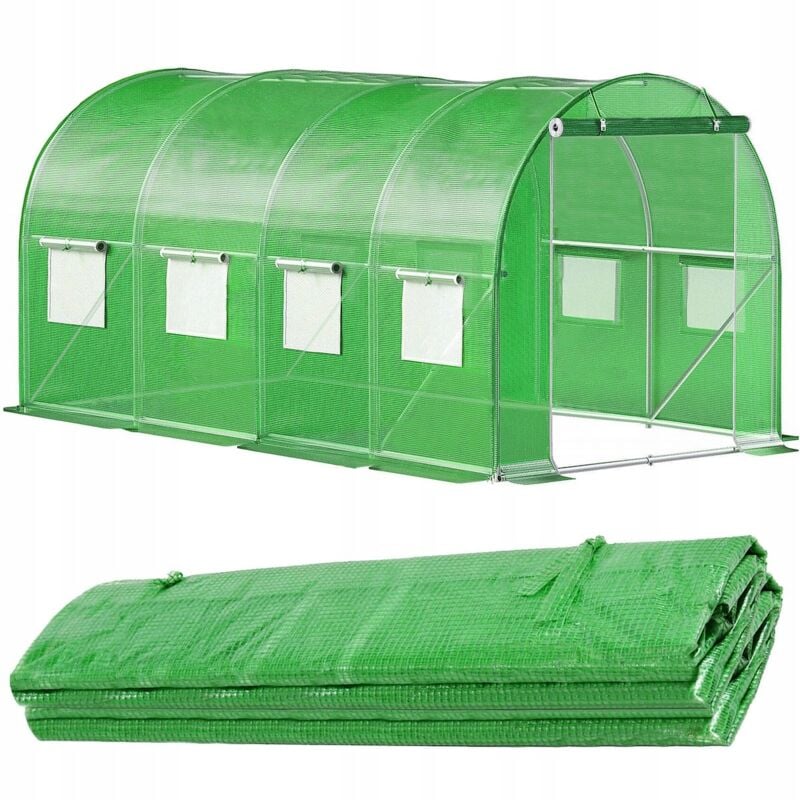 foto del prodotto pellicola sostitutiva per tunnel da giardino in plastica 4,5x2x2m uv-4 serra rivestimento