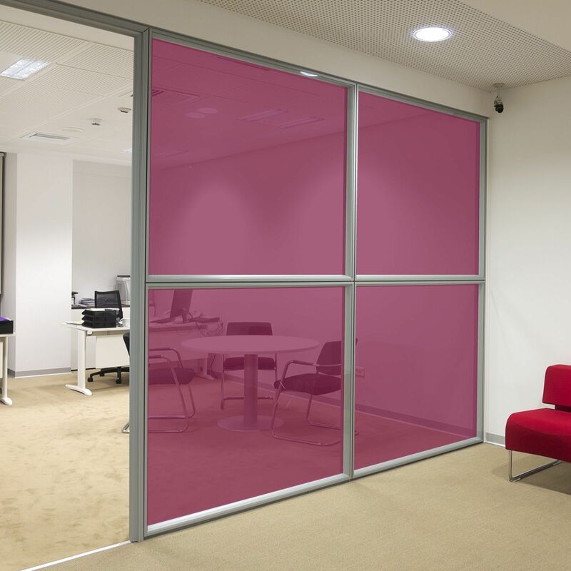 foto del prodotto pellicola trasparente colorata adesiva per vetrate in 8 colori colore - viola, misura - 152cm x 100cm