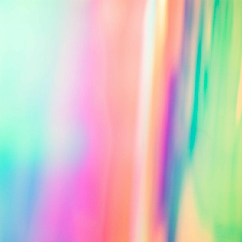 foto del prodotto pellicola trasparente dichroic dicroica adesiva arcobaleno per vetrate che cambia colore colore chill caldo , packaging 138cm x 3 metri
