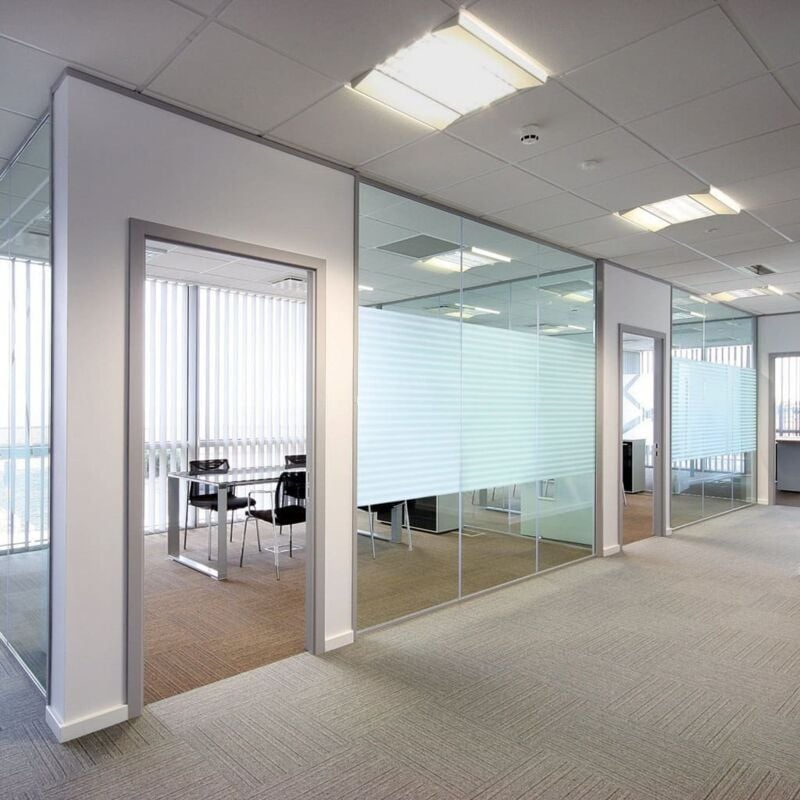 foto del prodotto pellicole per finestre design smerigliato a strisce in pvc vidaxl