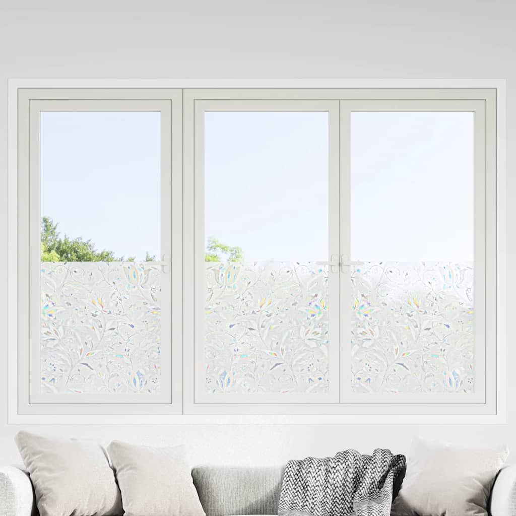 foto del prodotto pellicole per finestre smerigliate 2pz motivo fiore in pvc