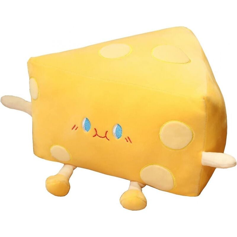 foto del prodotto peluche a forma di formaggio cuscino imbottito con cibo e pane decorazione per la stanza, festa di compleanno per bambini 30 cm bebusingoto