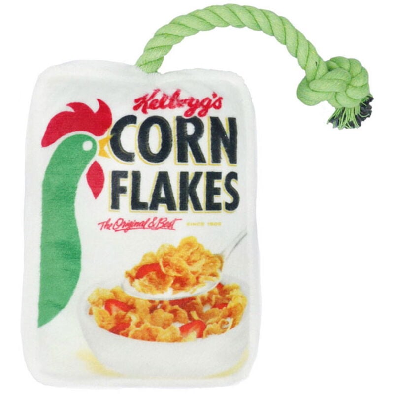 foto del prodotto peluche per cani con corda kellog s corn flakes