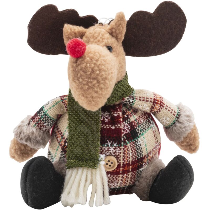 foto del prodotto peluche seduta renna 25cm
