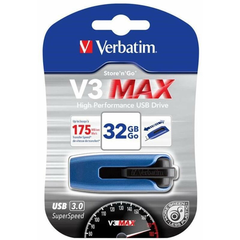 foto del prodotto pen drive v3 max store n go 32gb usb3.0 49806 blu
