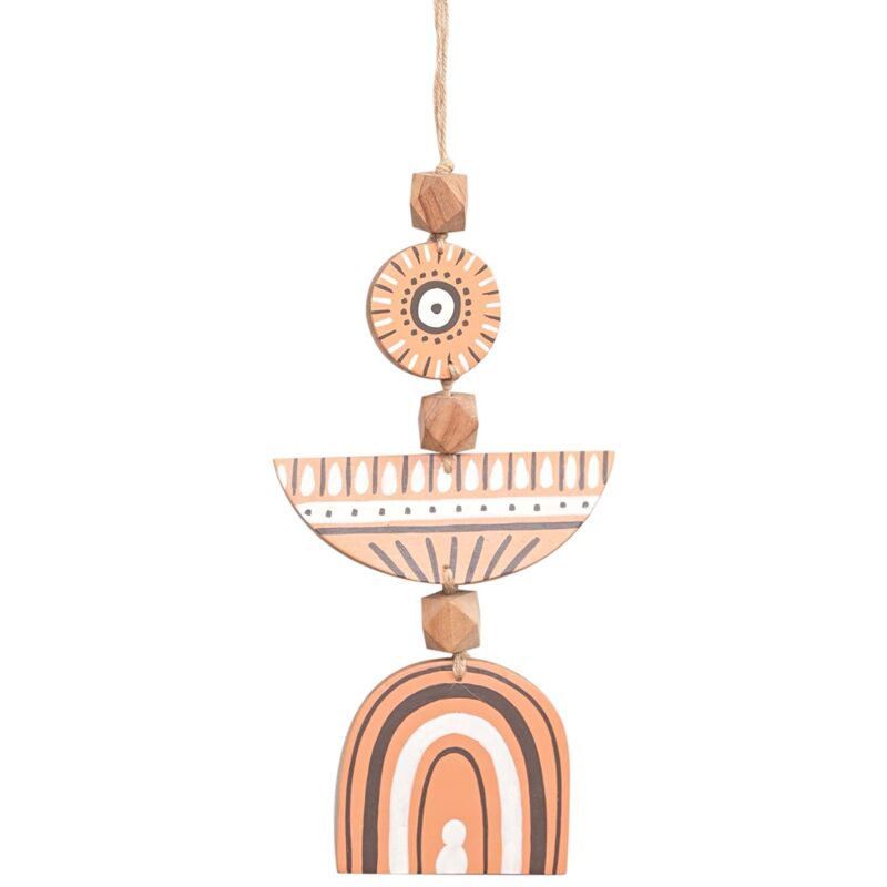 foto del prodotto pendente in legno sospeso pendante orancio 32x16x3cm signes grimalt