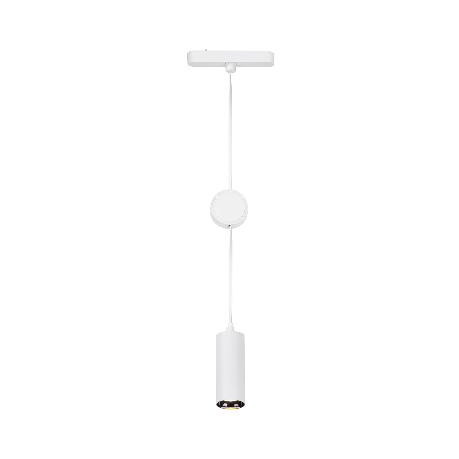 foto del prodotto pendente per binari luxtrail metallo bianco led integrato 5w 3000k