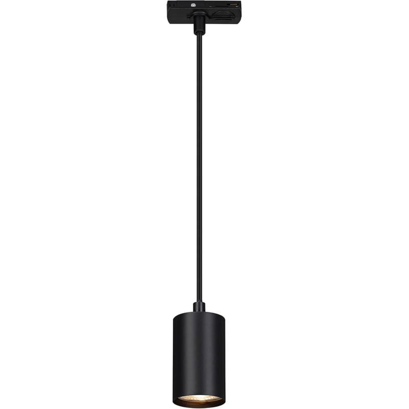 foto del prodotto pendente per binari rail metallo nero opaco 1 luce gu10