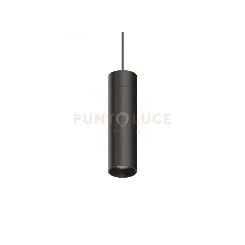 foto del prodotto pendente per binario arca 21w 3000k alluminio nero luce calda
