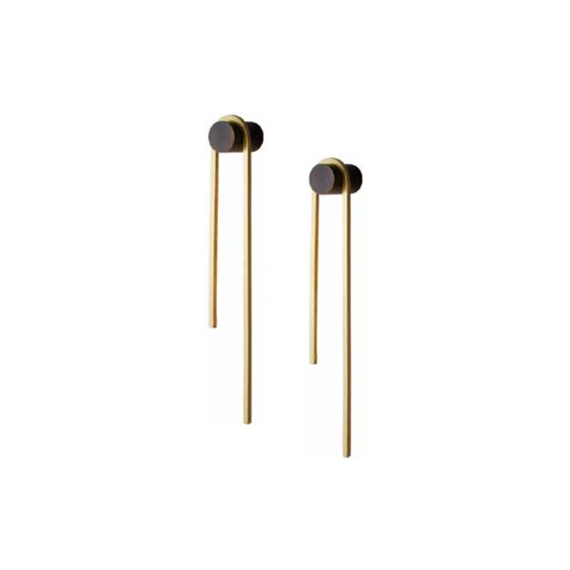 foto del prodotto pendosa lampada da parete 60 cm 10w led ottone nero