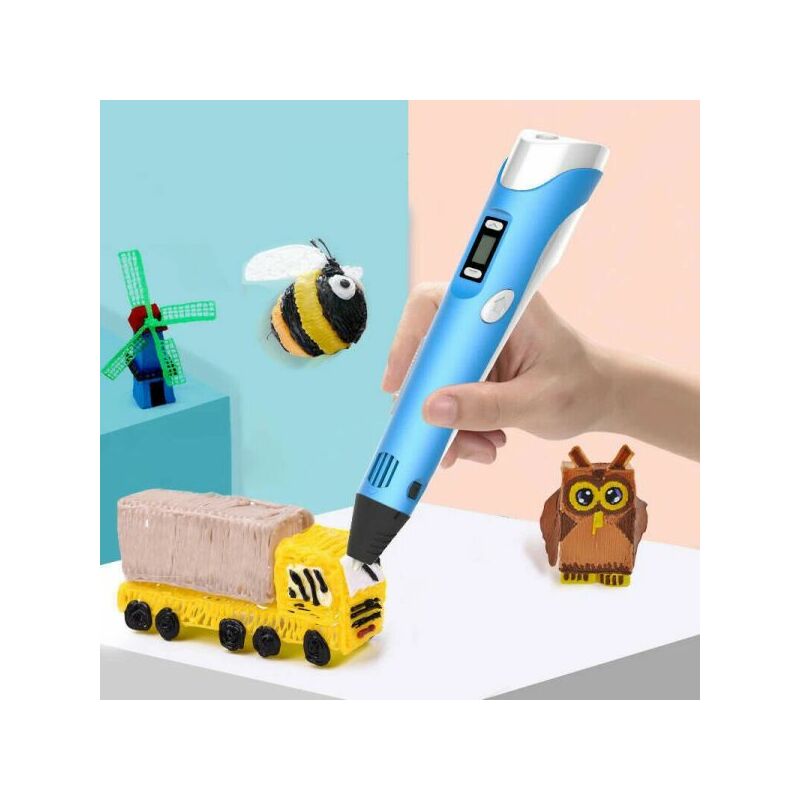 foto del prodotto penna 3d per stampa stereoscopica con set di filamenti inclusi 3dpen 2