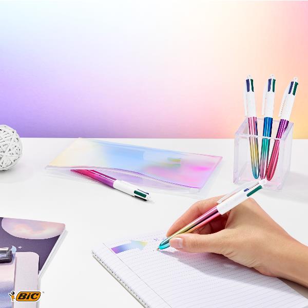 foto del prodotto penna a sfera a scatto bic 4 colours 1 mm gradient conf. 12 pz 511034