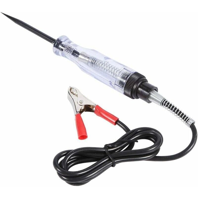 foto del prodotto penna di prova elettrica, tester di circuito di tensione, tester di sonda 6 v 24 v per sistemi a bassa tensione con spia luminosa